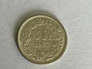 1/2 Franc Switzerland 1967