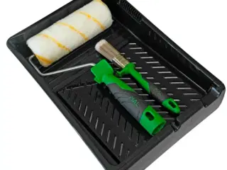 4 pk. MAL JÆVNE FLADER MALERRULLESÆT 25 CM