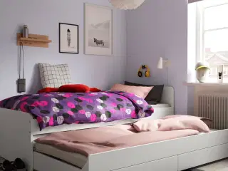 SLÄKT Sengestel med underseng/opbevaring fra Ikea