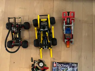 Lego Technic lot m. Gaffeltruck