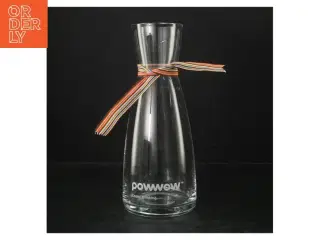 Glasvandkaraffel fra Powwow (str. Ø 7 cm. længde, 25 cm)