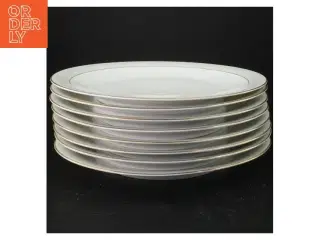 8 porcelænsmiddagstallerkener (str. 25 cm)