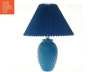 Blå bordlampe (str. Skærm Ø42 cm)