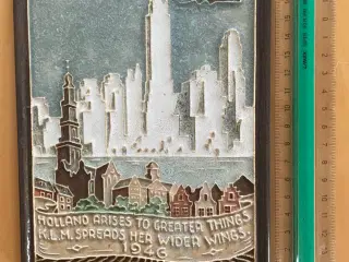 KLM keramisk erindringsflise fra 1946