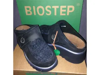 BioStep læder hytte sko med pels.