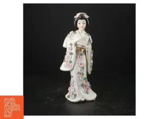 Porcelænsfigur af geisha