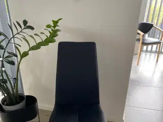 6 Spisestole kunst læder 