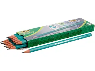 BIC Evolution Blyant 12 stk. - Knæksikker & Miljøvenlig