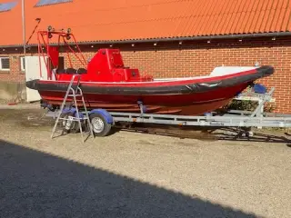  RIB-MOB båd Alusafe 580 sælges/byt incl. trailer