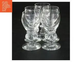 Vinglas, sæt af 5 fra Holmegaard (str. Ø 4x7,5 cm)