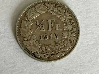 1/2 Franc Switzerland 1916