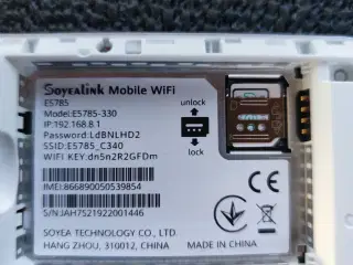 Ulåst 4g-lte Mobilt bredbånd Wifi trådløs router