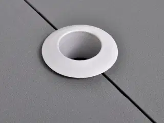 Foldbart campingbordsæt med 4 taburetter i aluminium, ekstra let, grå