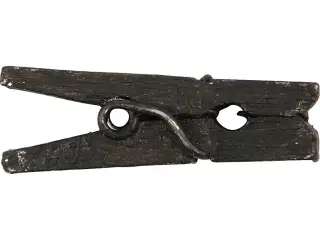 Minitøjklemme, L: 25 mm, B: 3 mm, sort, 36stk./ 1 pk.