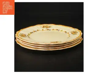Vintage porcelæns desserttallerkener (str. Ø. 17 cm)