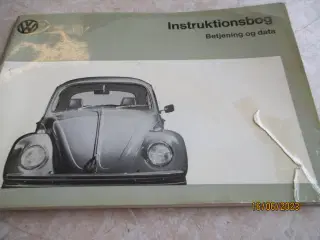 Brugt  Instruktionsbog   VW 1200  + 1300  