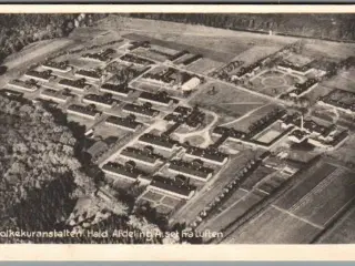 Folkekuranstalten - Hald - Afdeling A set fra Luften - Postkort - Ubrugt