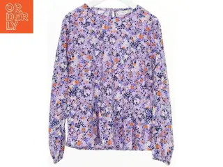 Langærmet bluse med blomsterprint fra Name It (str. 122)