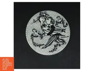 Dekorative platter med illustrationer, Bjørn Wiinblad fra Nymølle (str. 4 styk. ø. 15 cm)