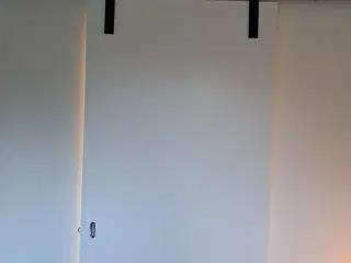 skydedør Swedoor med skydedørsbeslag retro sort.