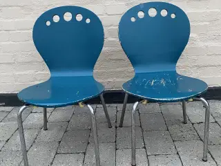 2 brugte børne stole, ukendt mærke
