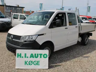 VW Transporter 2,0 TDi 90 Mandskabsvogn m/lad