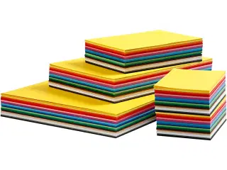 Creativ Karton, A3,A4,A5,A6, 180 g, ass. farver, 1500ass. ark/ 1 pk.