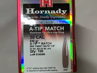 Hornady A-tip projektiler