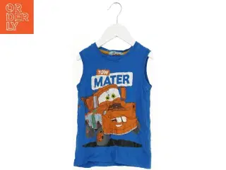 Blå ærmeløs T-shirt med Tow Mater motiv fra H&M (str. 104)