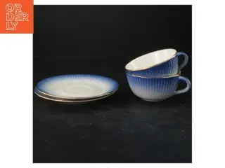 Tekopper og underkopper sæt fra Søholm Hammersø (str. 5x12&ø16 cm)