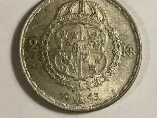 2 Kronor Sweden 1943