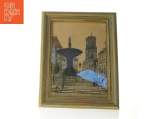 Indrammet bybillede (str. 39 x 30 cm)
