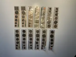Møntsæt årgang 1980 ,81 ,82, 83 ,84