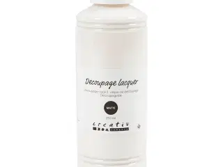 Mat Decoupagelak 250ml - Vandbaseret og Vandskyende