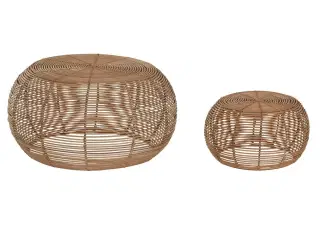 Sofaborde - sæt af 2, natur, 60 x 60 x 30 cm