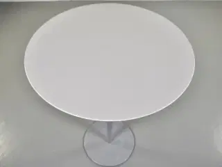 Højt cafebord med ny hvid plade og grå fod