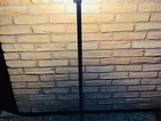 Gulv lampe messing 