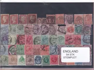 England - 54 Stk. -  Stemplet