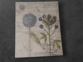 Vintage papirark med botanisk charme til kreative