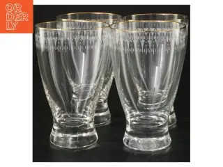 Glas med guldkant (str. 12,5 cm)