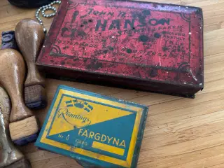 Ægte vintage stempel sæt fra posthus