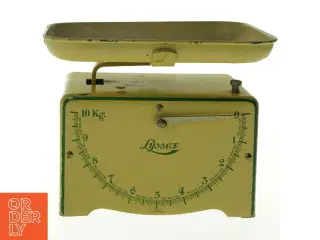 Vintage emaljeret vægt fra Lyssex (str. 16 x 18 cm)