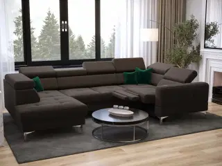 TUTSEPI MAX I RELAX HJØRNESOFA MED SOVEFUNKTION 170x350x185 CM MATANA 20 HØJRE