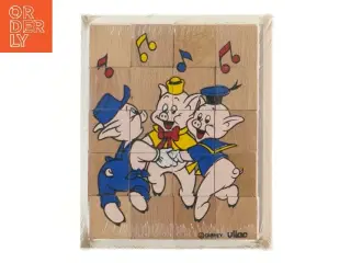 Disney puslespil i træ fra Disney (str. 19,5x16 cm)