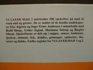 vi laver mad 1-2 - 1000 opskrifter, red. af else a