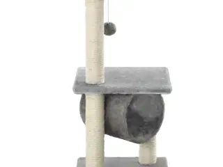 Kradsetræ til katte med sisal-kradsestolper 65 cm grå