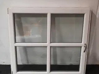 Dreje-kip vindue i pvc 1378x120x1278 mm, venstrehængt, hvid