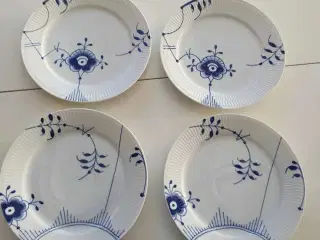 4 stk middagstallerkener Royal Copenhagen Blå mega