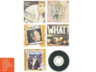 Samling af 7” vinylsingler (str. Ø. 17,5 cm)