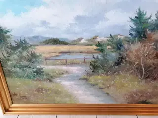 1 stort billede med naturmotiv 84 cm x 69,5 cm